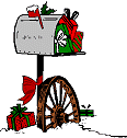 Mini animatie van een kerstcadeau - Postvak vol met kerstcadeaus