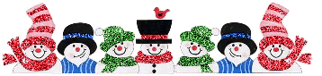 Kleine animatie van een sneeuwpop - Zeven kerstmannen