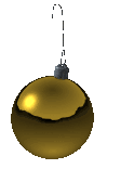 Mini animatie van een kerstbal - Goudkleurige kerstbal