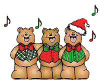 Kleine animatie van een kerstdier - De beren zingen kerstliederen