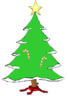 Kleine kerstanimatie van een kerstboom - Kerstboom die zijn tong uitsteekt