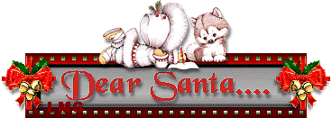Kleine animatie van een kerstdier - Dear Santa....