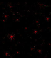 Kleine kerstanimatie van een kerstster - Rode oplichtende sterren