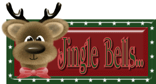 Middelgrote animatie van een rendier - Jingle Bells... met rudolf het rendier