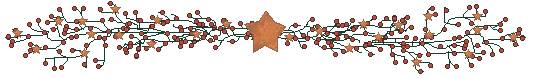 Kleine animatie van een kerst lijn - Bruine ster met kerstversiering
