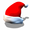 Mini animatie van een kerstman - Kerstmuts