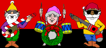 Middelgrote kerstanimatie - Muziek maken met kerstinstrumenten