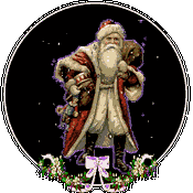 Kleine kerstanimatie van een kerstman - De Kerstman met zijn zak vol kerstcadeaus