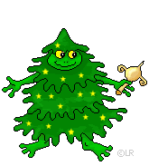 Kleine kerstanimatie van een kerstboom - Bewegende kerstboom