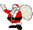 Mini animatie van een kerstman - Zwaaiende Kerstman