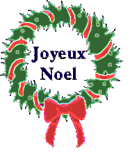 kleine kerstanimatie van een kerstkrans - Kerstkrans met rode strik