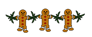 Kleine animatie van een kerstdier - Drie dansende poppen