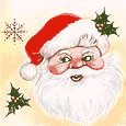 Mini animatie van een kerstman - De Kerstman doet zijn ogen open en dicht
