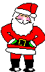 Mini animatie van een kerstman - Santa Claus is blij
