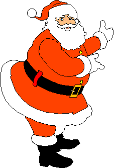 Middelgrote kerstanimatie van een kerstman - De Kerstman doet iets met zijn armen