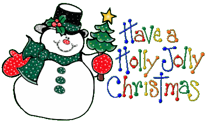 Grote animatie van een sneeuwpop - Have a Holly Jolly Christmas met een sneeuwpop