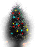 Mini kerstanimatie van een kerstboom - Kerstboom met twinkelverlichting